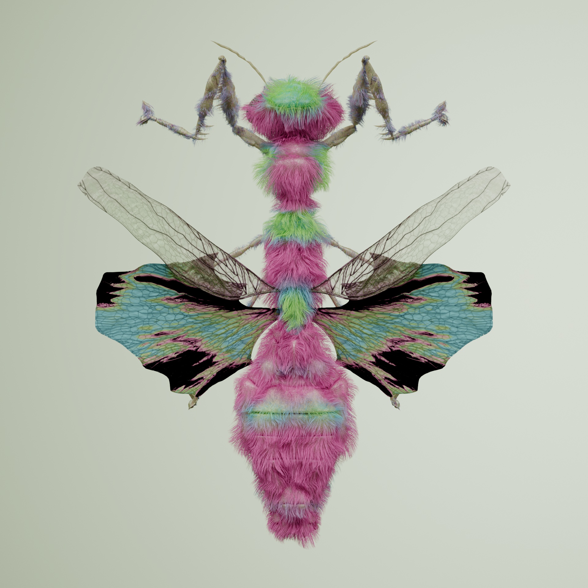 Mantodeavivida fascicalus